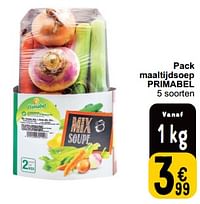 Pack maaltijdsoep primabel-Huismerk - Cora