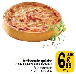 Artisanale quiche l’artisan gourmet