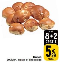 Bollen druiven, suiker of chocolade-Huismerk - Cora