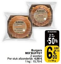 Burgers mix’buffet-Mix Buffet