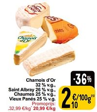 Chamois d’or , saint albray , chaumes , vieux panés-Huismerk - Cora