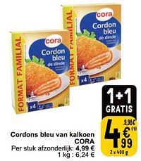 Cordons bleu van kalkoen cora-Huismerk - Cora