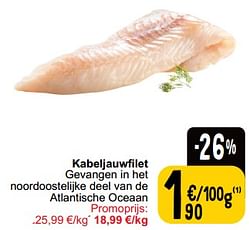 Kabeljauwfilet