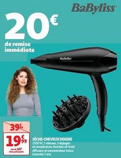 Babyliss sèche-cheveux d563de