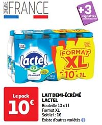 Lait demi-écrémé lactel-Lactel