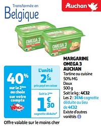 Margarine omega 3 auchan-Huismerk - Auchan