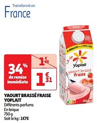 Yaourt brassé fraise yoplait-Yoplait