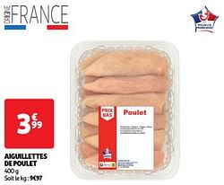 Aiguillettes de poulet