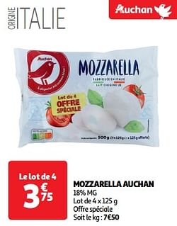 Mozzarella auchan