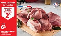 Porc épaule sans os pour sauté-Huismerk - Auchan