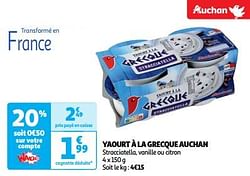 Yaourt à la grecque auchan