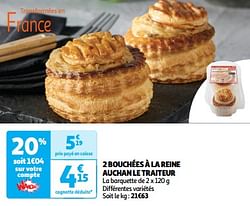 2 bouchées à la reine auchan le traiteur