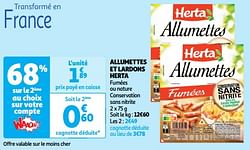 Allumettes et lardons herta