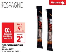 Fuet catalan auchan