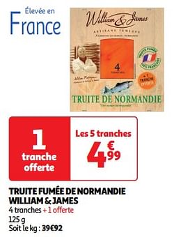 Truite fumée de normandie william + james