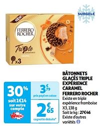 Bâtonnets glacés triple expérience caramel ferrero rocher-Ferrero