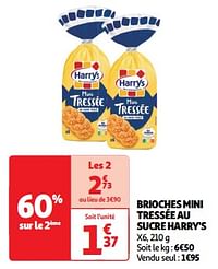 Brioches mini tressée au sucre harry`s-Harry