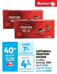 Café moulu tradition auchan-Huismerk - Auchan