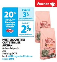 Multi croquettes chat stérilisé auchan-Huismerk - Auchan