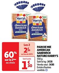 Pain de mie american sandwich nature harry`s-Harry