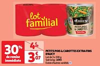 Petits pois + carottes extra fins d`aucy-D