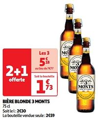 Bière blonde 3 monts-3 Monts