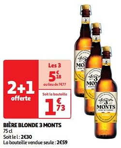 Bière blonde 3 monts