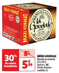 Bière goudale blonde ou ambrée-La Goudale