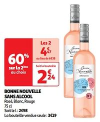 Bonne nouvelle sans alcool rosé, blanc, rouge-Rosé wijnen