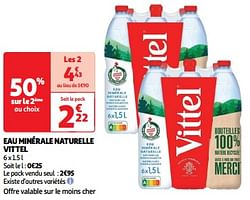 Eau minérale naturelle vittel