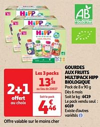 Gourdes aux fruits multipack hipp biologique-Hipp