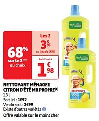 Nettoyant ménager citron d`été mr propre-Mr. Proper