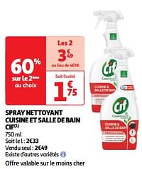 Spray nettoyant cuisine et salle de bain cif-Cif