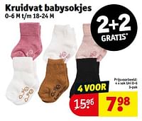 Kruidvat babysokjes sok uni 0-6-Huismerk - Kruidvat