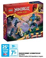 Promoties Pack de combat le robot de jay - Lego - Geldig van 17/09/2024 tot 22/09/2024 bij Auchan