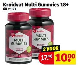 Kruidvat multi gummies 18+