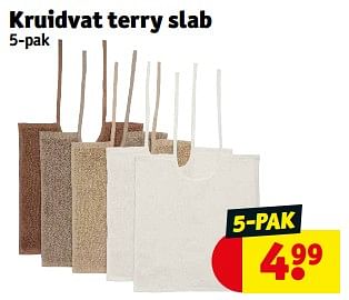 Promoties Kruidvat terry slab - Huismerk - Kruidvat - Geldig van 17/09/2024 tot 22/09/2024 bij Kruidvat