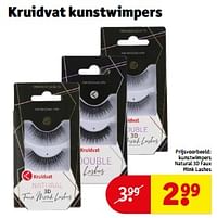 Kunstwimpers natural 3d faux mink lashes-Huismerk - Kruidvat