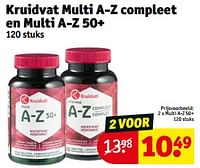 Promoties Multi a-z 50+ - Huismerk - Kruidvat - Geldig van 17/09/2024 tot 22/09/2024 bij Kruidvat