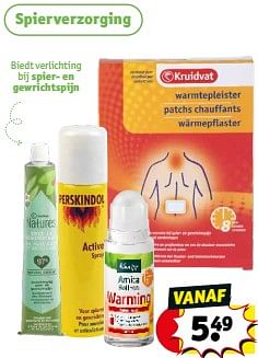 Promoties Spierverzorging - Huismerk - Kruidvat - Geldig van 17/09/2024 tot 22/09/2024 bij Kruidvat