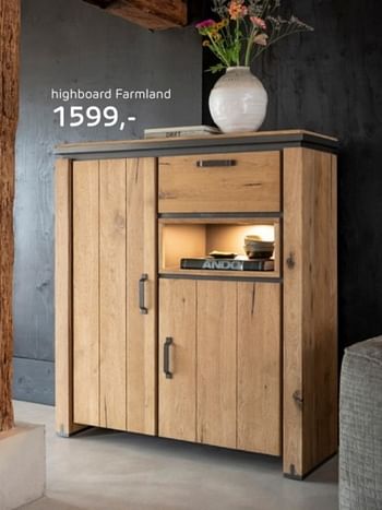 Promotions Highboard farmland - Produit Maison - Henders & Hazel - Valide de 12/09/2024 à 23/10/2024 chez Henders & Hazel