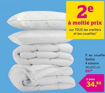 Promotions Couette sedna 4 saisons - Produit maison - Leen Bakker - Valide de 16/09/2024 à 29/09/2024 chez Leen Bakker