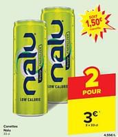 Promotions Canettes nalu - Nalu - Valide de 18/09/2024 à 24/09/2024 chez Carrefour Express