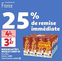 Boisson lactée c hocolat candy up-CANDIA