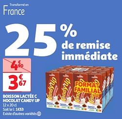 Boisson lactée c hocolat candy up