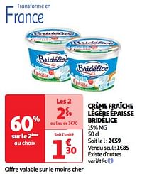 Crème fraîche légère épaisse bridélice-Bridélice