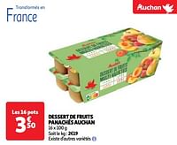 Dessert de fruits panachés auchan-Huismerk - Auchan