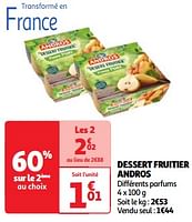 Promoties Dessert fruitier andros - Andros - Geldig van 17/09/2024 tot 23/09/2024 bij Auchan