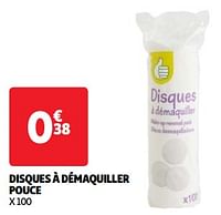 Disques à démaquiller pouce-Huismerk - Auchan