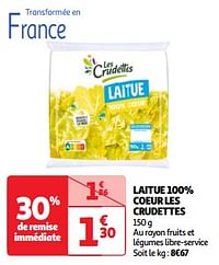 Laitue 100% coeur les crudettes-Les crudettes